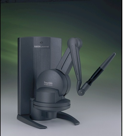 Dispositivo aptico Phantom Desktop di SensAble Technologies.